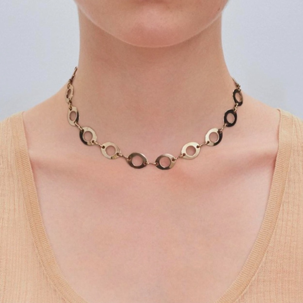 Justine clenquet Gia choker in pale gold